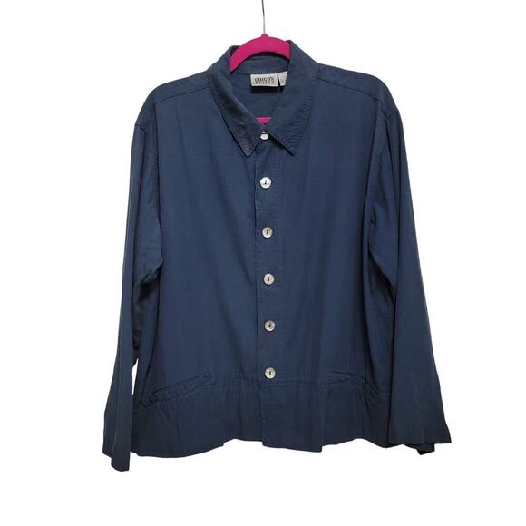 Blue Silk Jacket - Picture 1 of 10